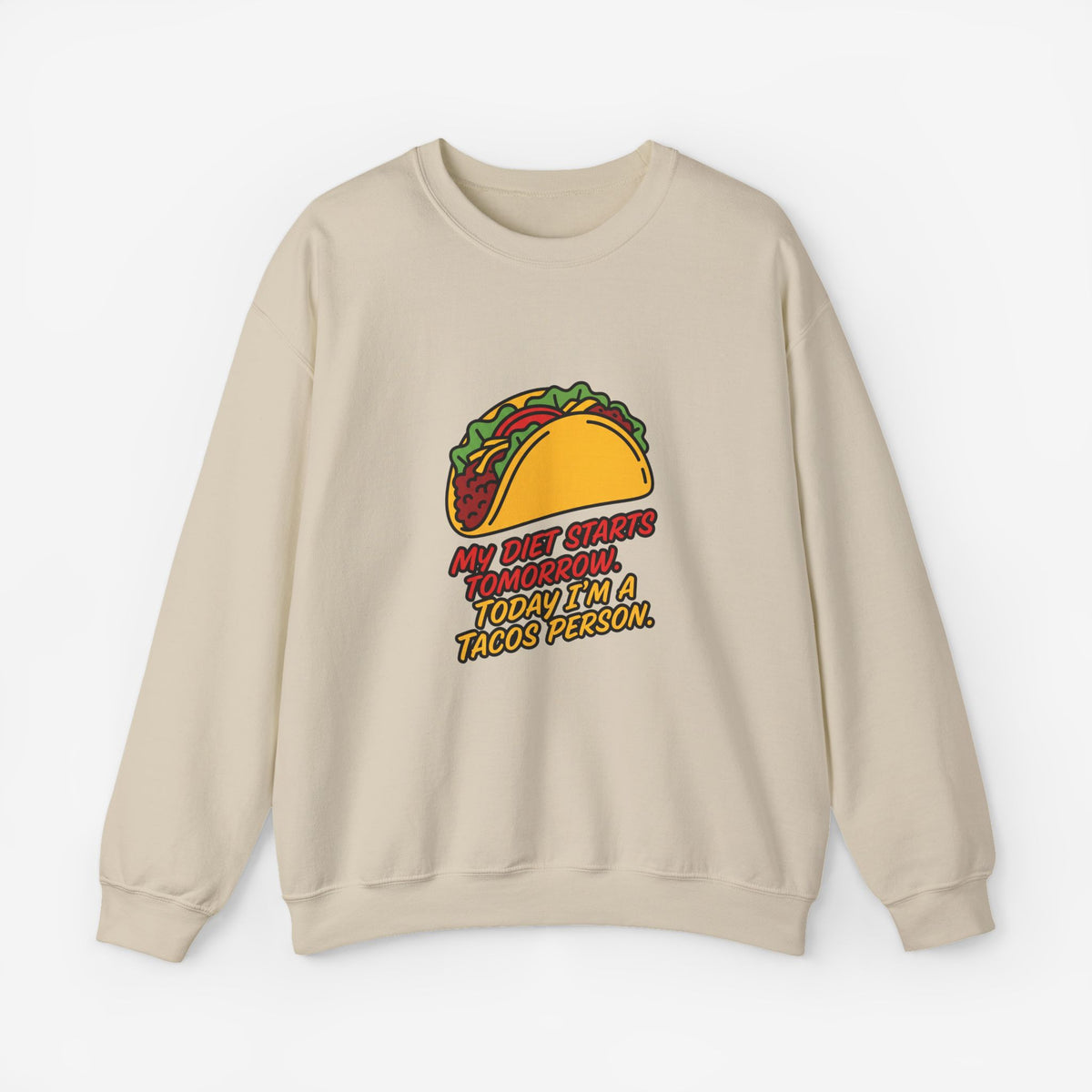 My Diet Starts Tomorrow Funny Food Lover Sweatshirt