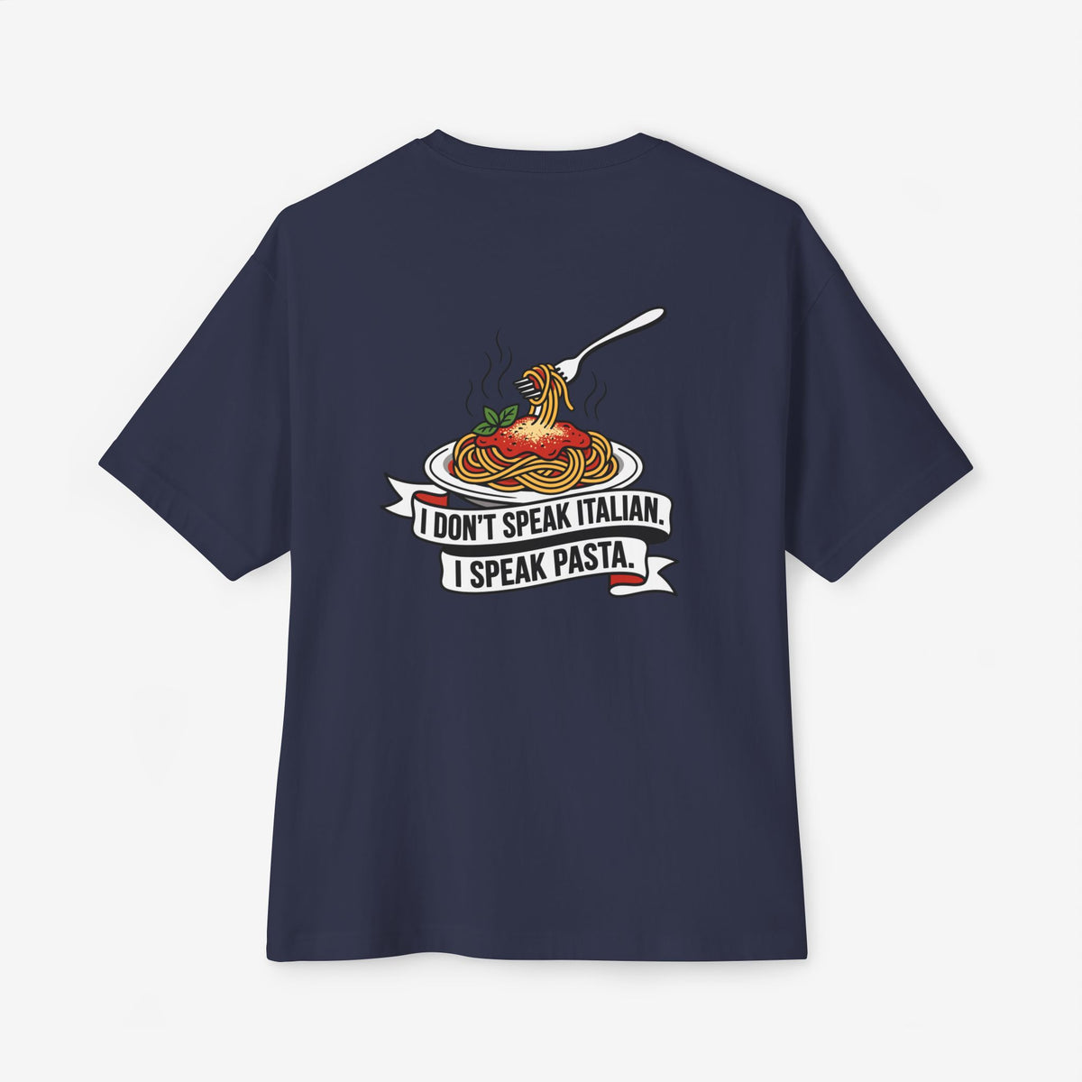 I Speak Pasta Oversized Boxy T-Shirt