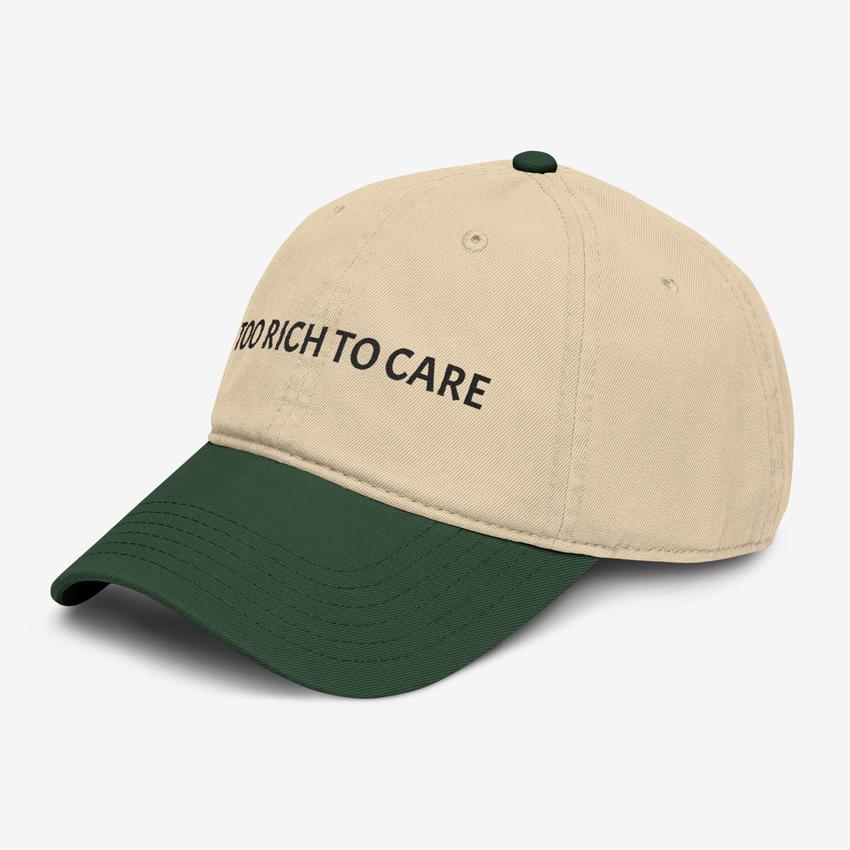 Too Rich To Care Baseball Cap