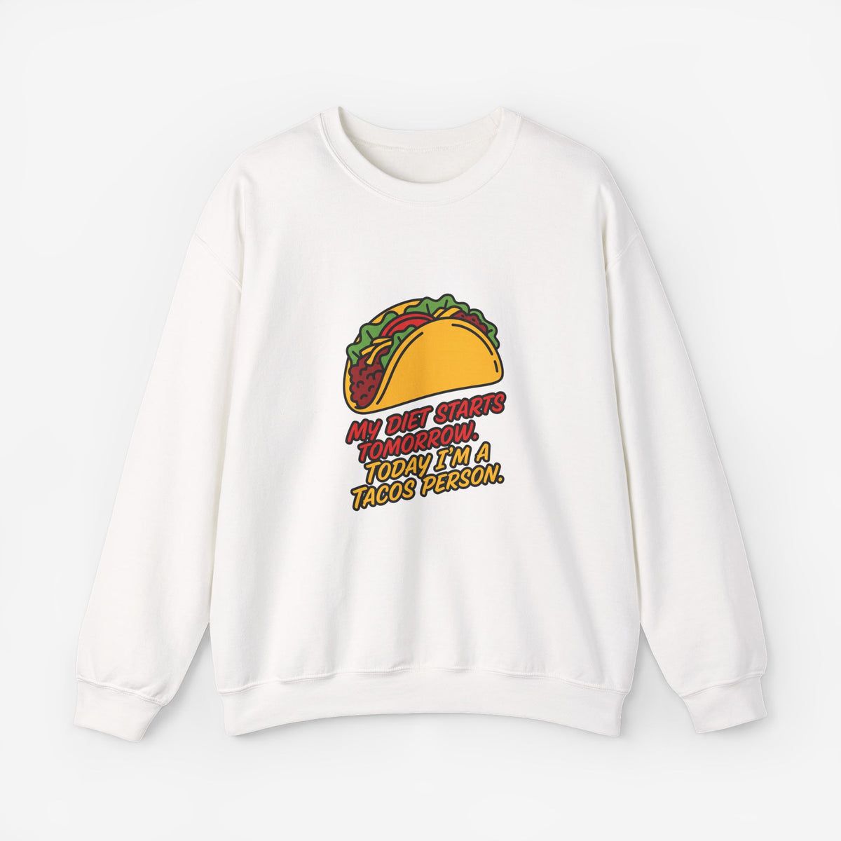 My Diet Starts Tomorrow Funny Food Lover Sweatshirt