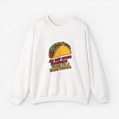 My Diet Starts Tomorrow Funny Food Lover Sweatshirt