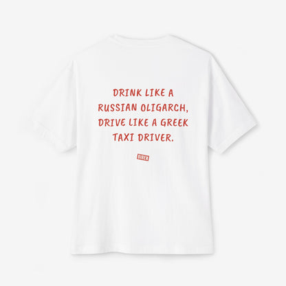 Drink Like a Russian Oligarch Oversized Boxy T-Shirt