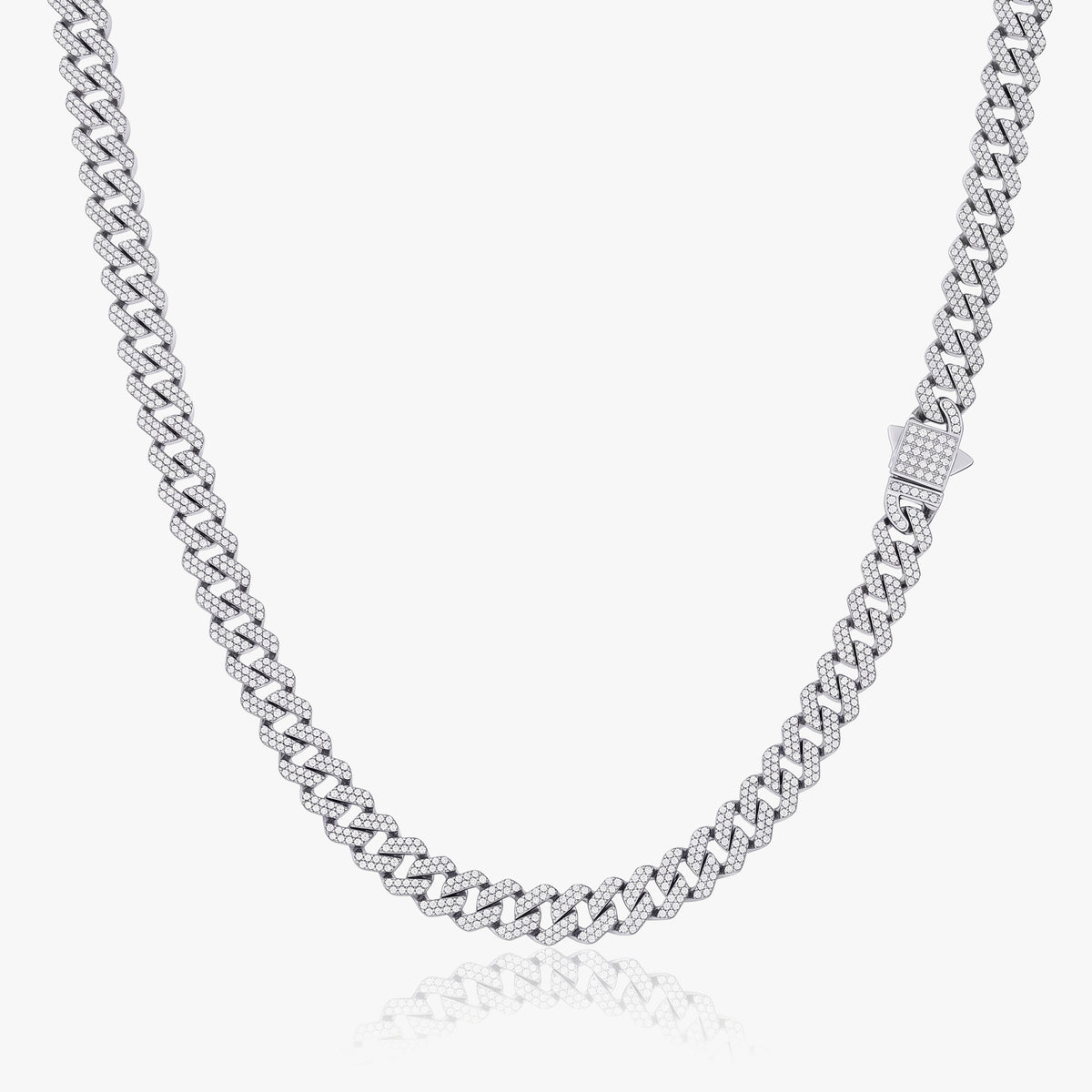 8mm Iced Out Cuban Link Chain