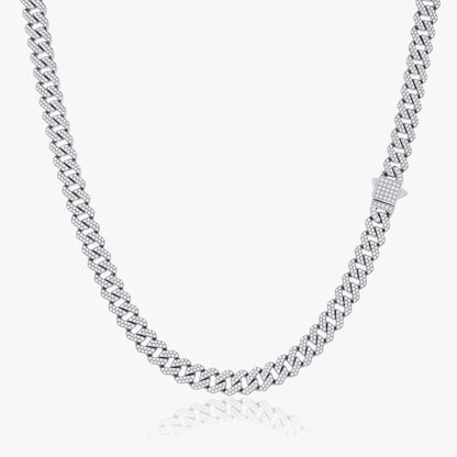 8mm Iced Out Cuban Link Chain