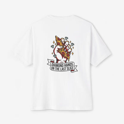 Diamond Hands On The Last Slice Oversized Boxy T-Shirt