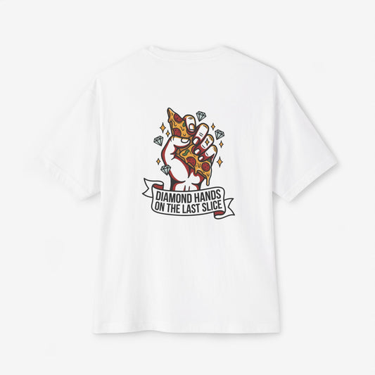 Diamond Hands On The Last Slice Oversized Boxy T-Shirt