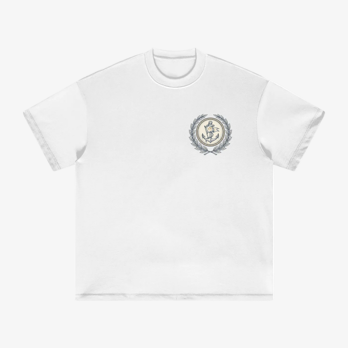Founders Club Yacht Crest Heavyweight Earth Tone Tee
