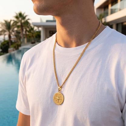 Compass Pendant Necklace