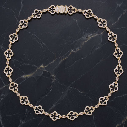 Iced Cross Chain Necklace