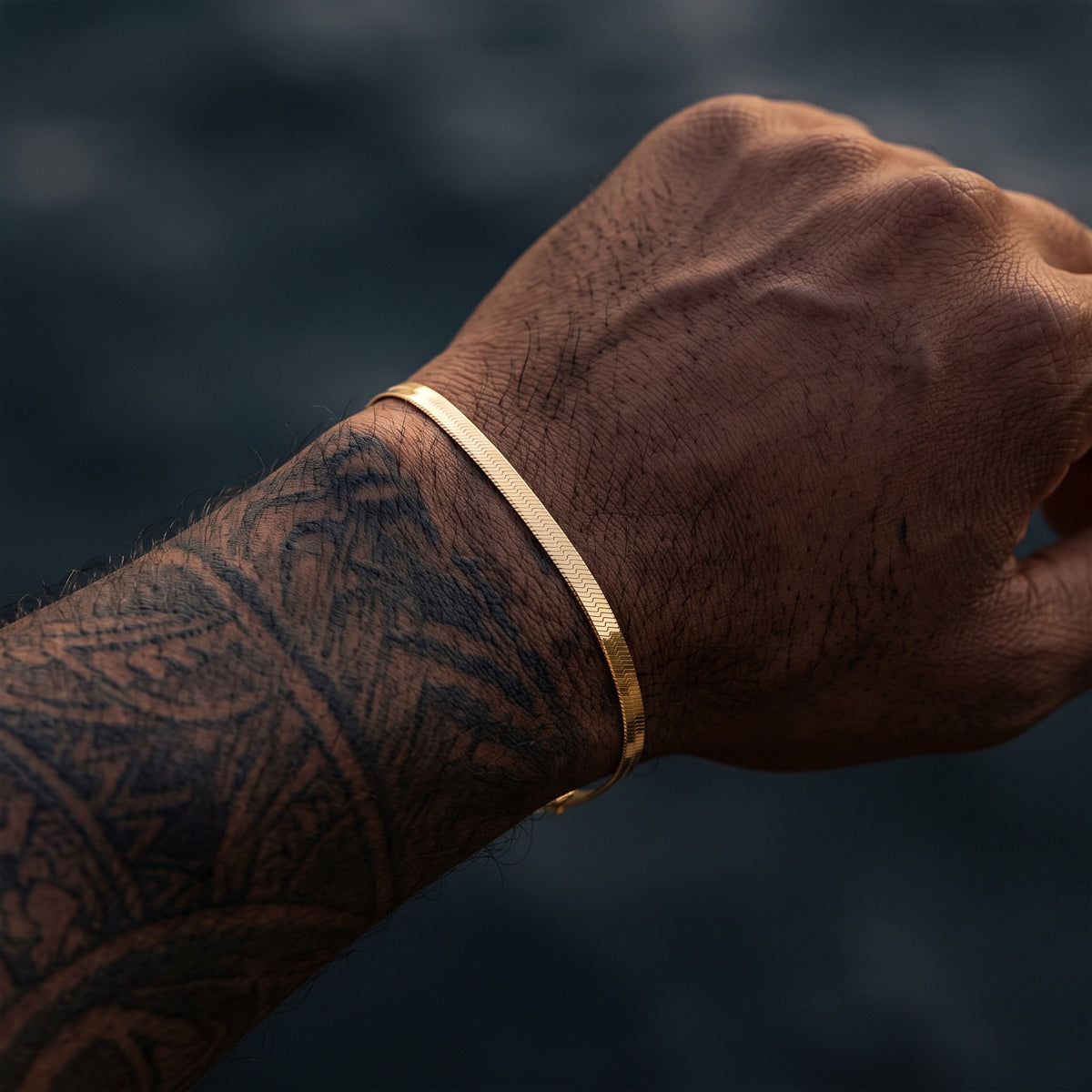 Herringbone Chain Bracelet 3mm