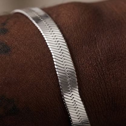 Herringbone Chain Bracelet 3mm