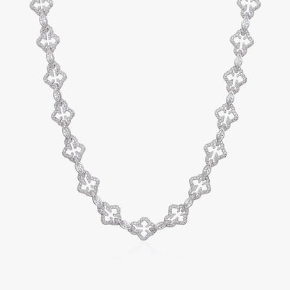 Iced Cross Chain Necklace