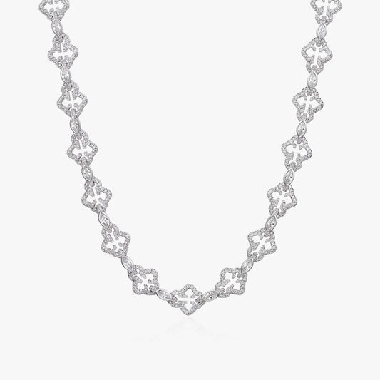 Iced Cross Chain Necklace