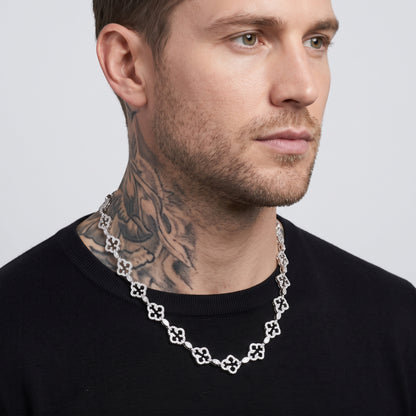 Iced Cross Chain Necklace