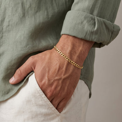 Cuban Link Bracelet 3mm 925 Sterling Silver
