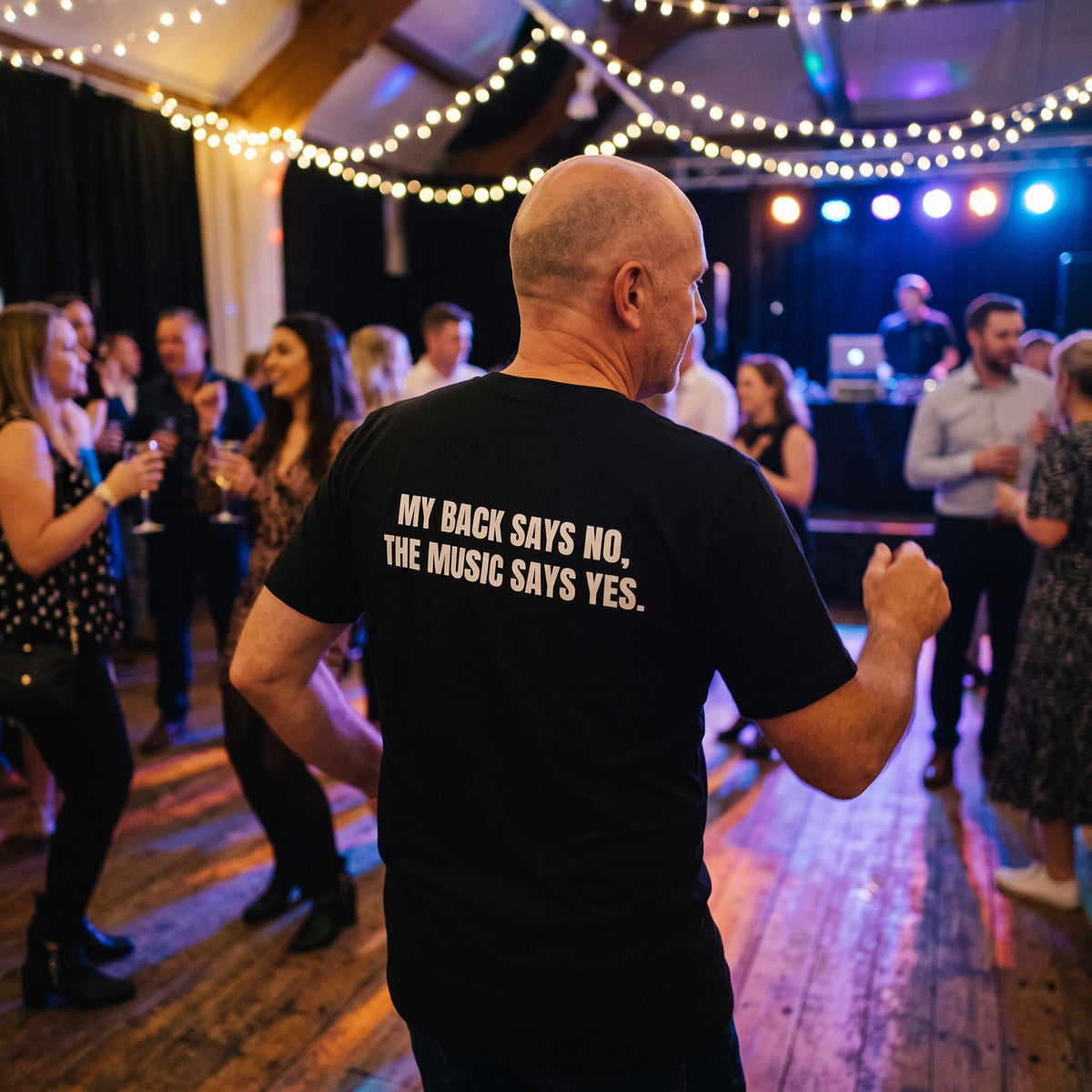 Music Lover Tee - My Back Says No, The Music Says Yes