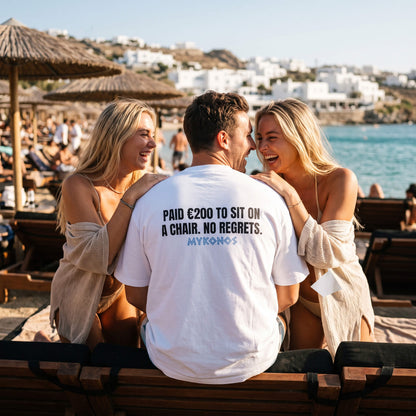 Mykonos Vacation Tee - Funny Beach Graphic T-Shirt