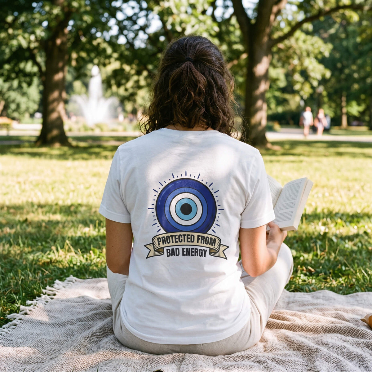 Protected From Bad Energy Nazar Evil Eye Graphic T-Shirt