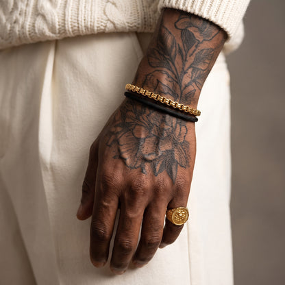 Punk Double Box Chain Bracelet