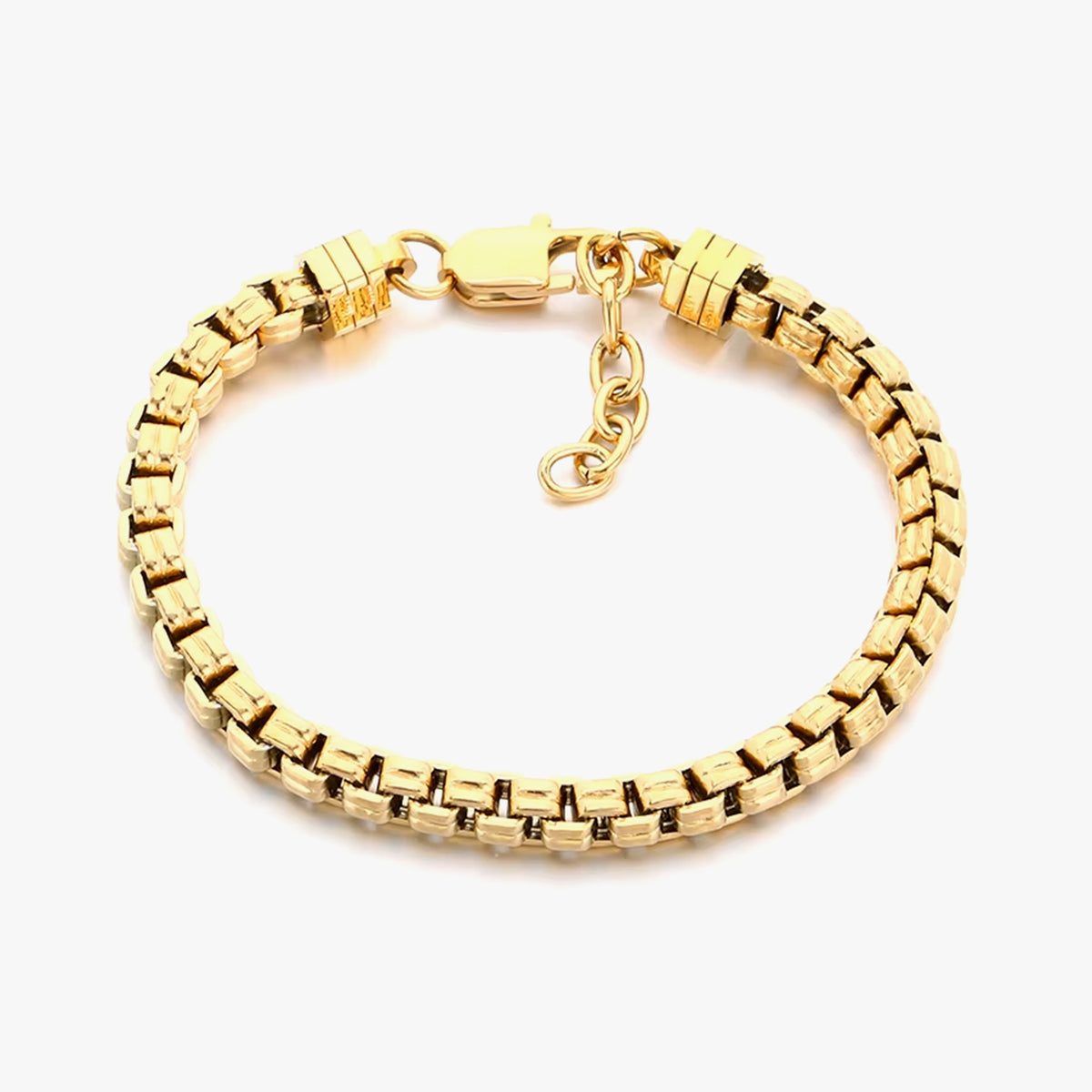 Punk Double Box Chain Bracelet