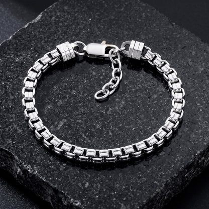 Punk Double Box Chain Bracelet