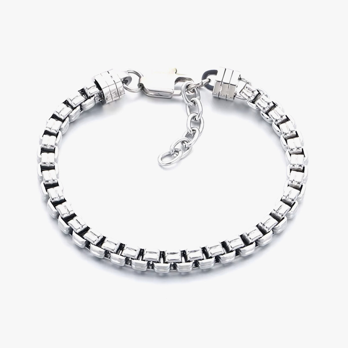 Punk Double Box Chain Bracelet