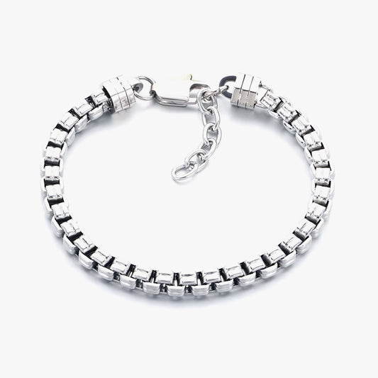 Punk Double Box Chain Bracelet